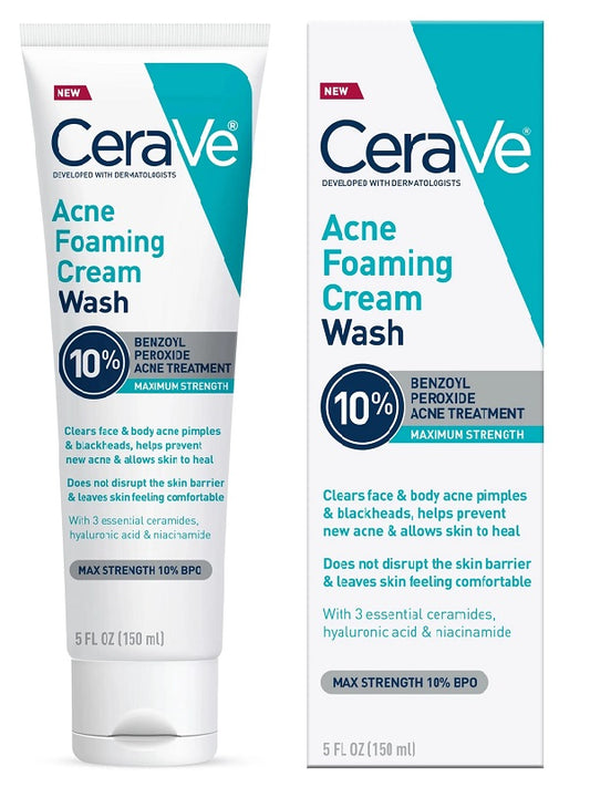 Cerave Foaming Wash 10% Benzoyl