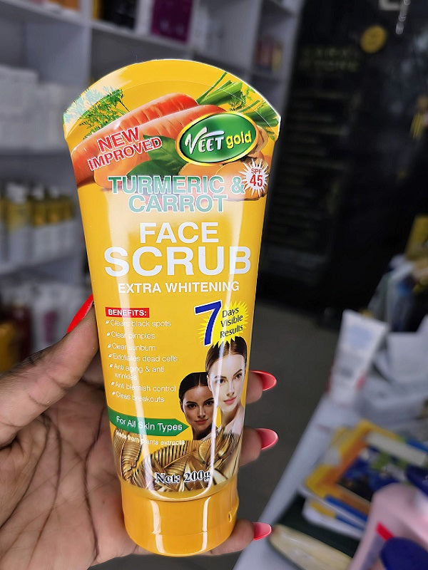 Veet Gold Turmeric & Carrot Face Scrub