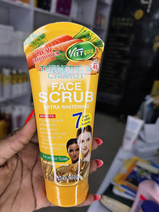 Veet Gold Turmeric & Carrot Face Scrub
